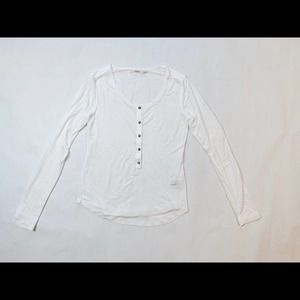 J Brand White Top Size Medium Long Sleeve